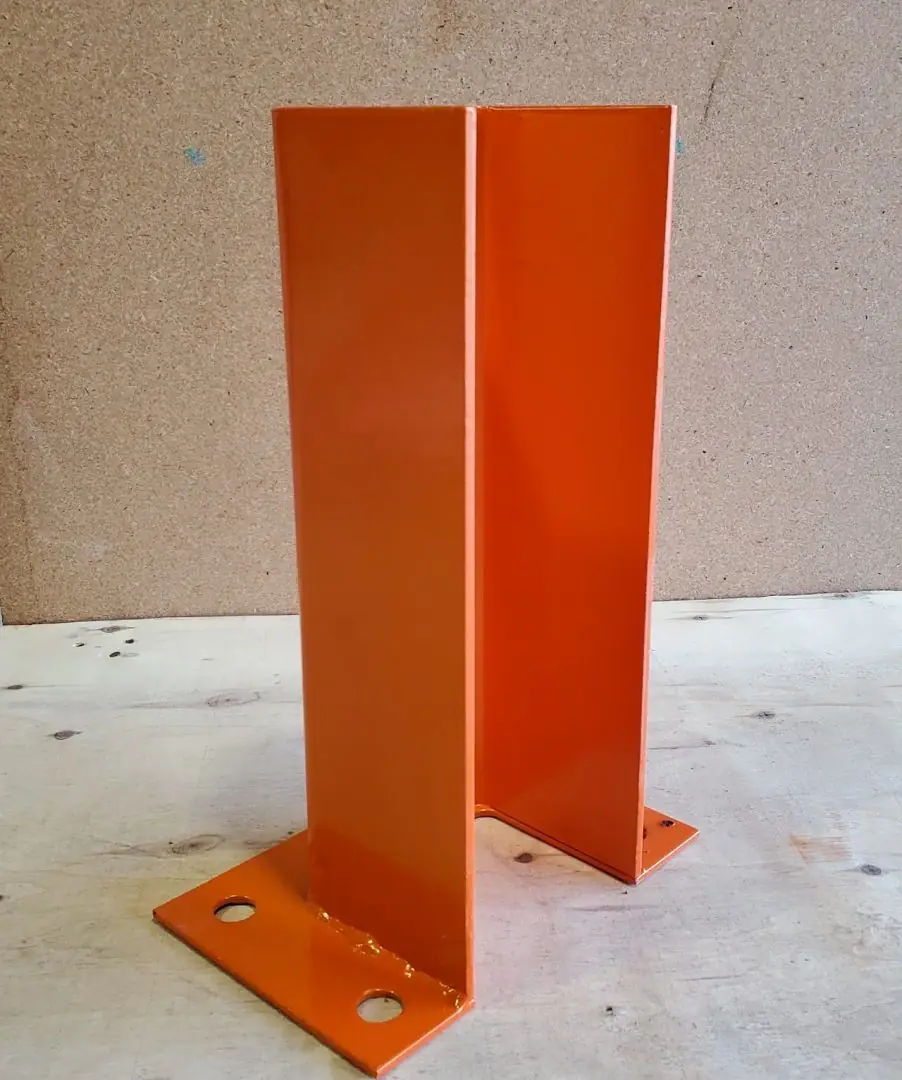 Single orange pallet rack beam